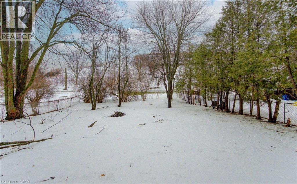 View of snowy yard - 98 Shea Crescent, Kitchener, ON - Outdoor