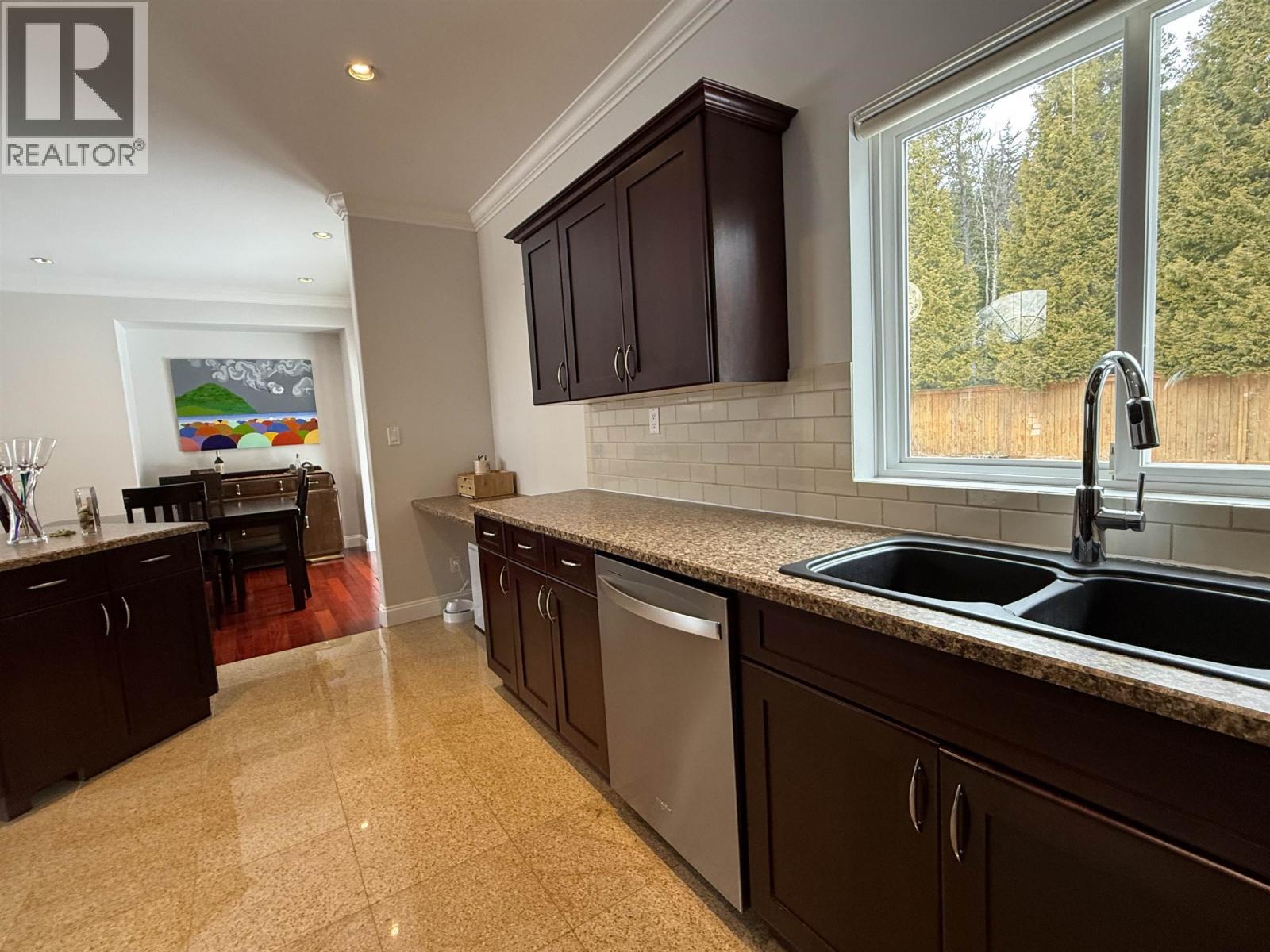 5132 Eagle Place, Terrace, BC - Indoor Photo Showing Kitchen With Double Sink