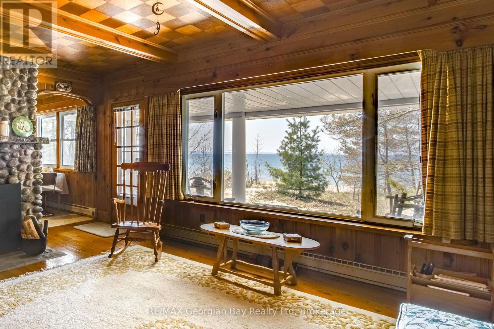 Living Room View - 750 Tiny Beaches Road S, Tiny, ON - Indoor With Fireplace