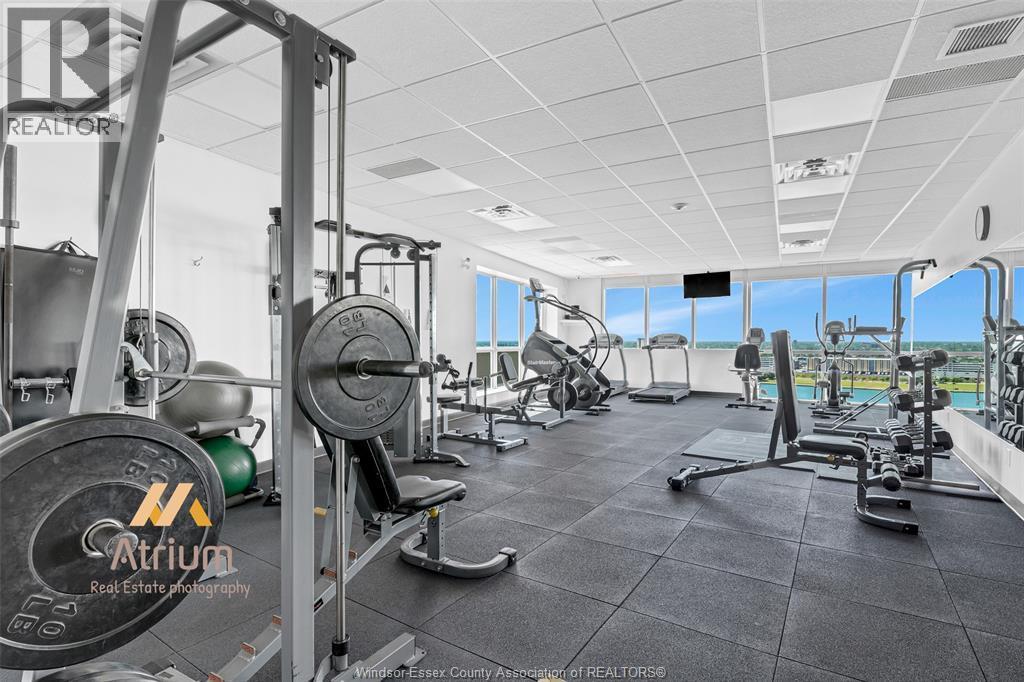 1225 Riverside Unit# 409, Windsor, ON - Indoor Photo Showing Gym Room