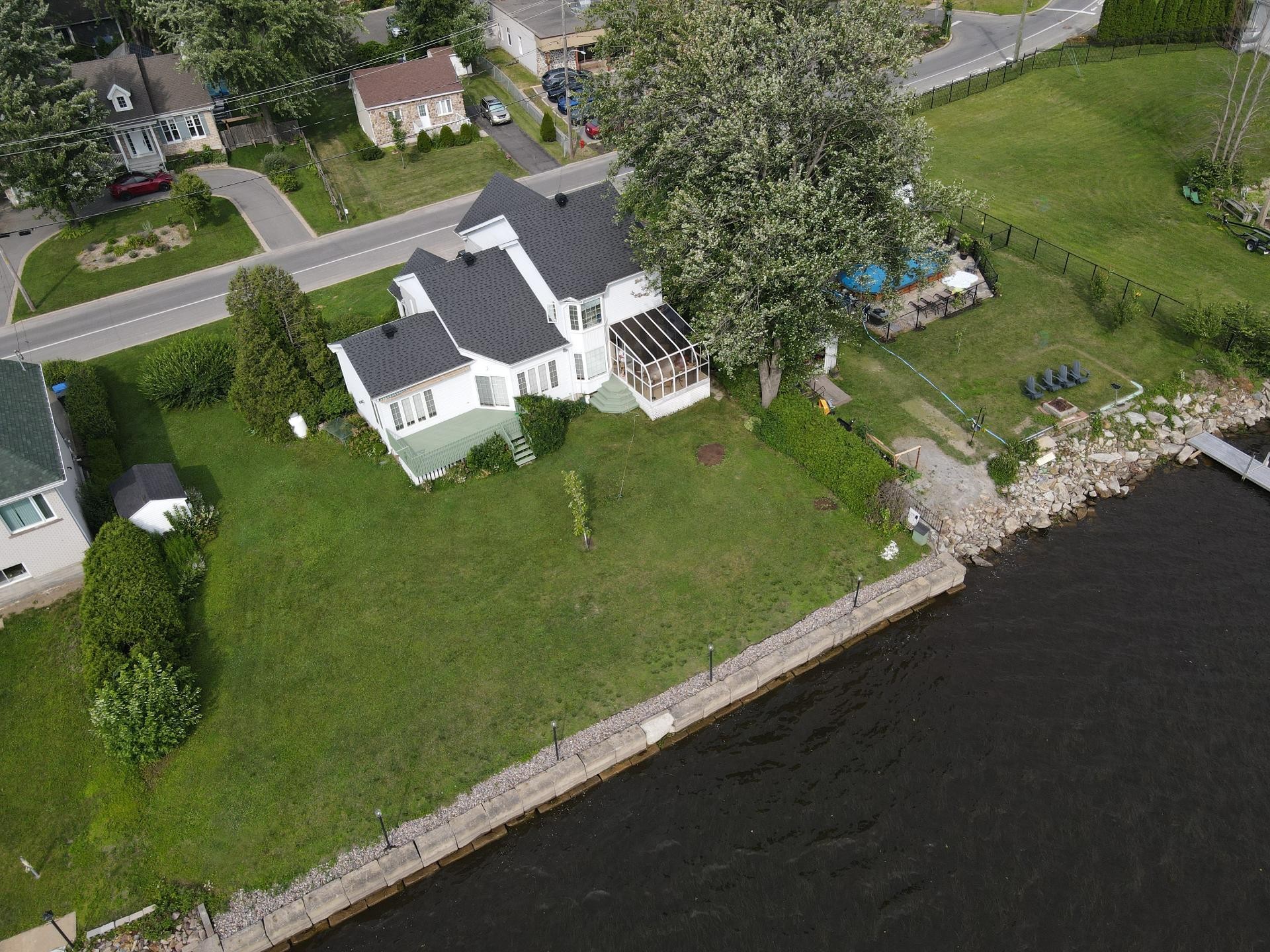 Aerial View - 918 Ch. Duhamel, Pincourt, QC - Outdoor With Body Of Water With View