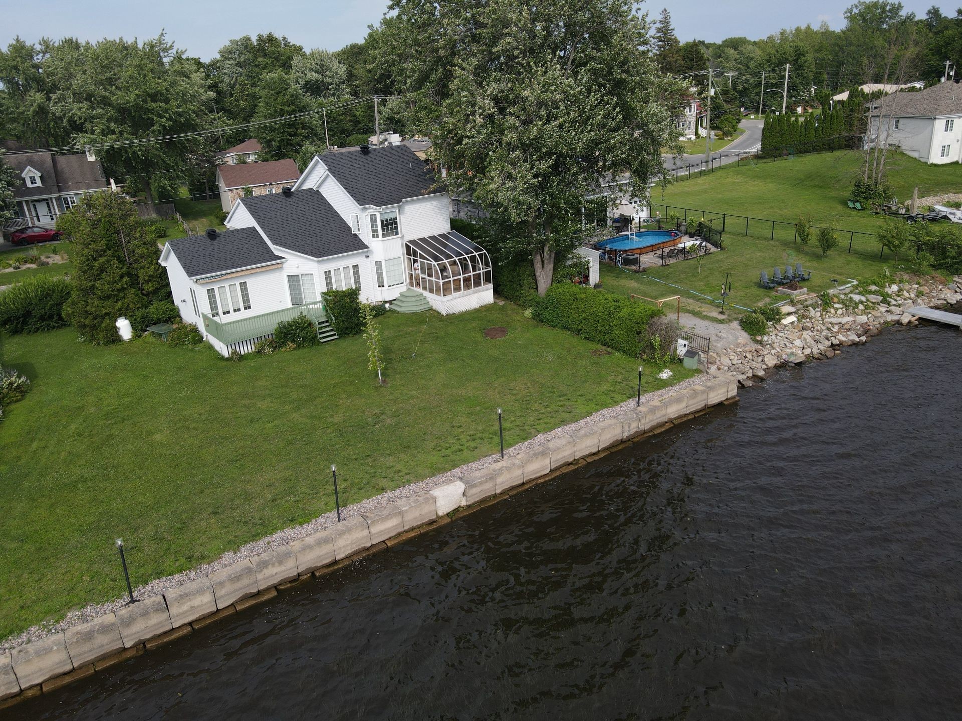 Aerial View - 918 Ch. Duhamel, Pincourt, QC - Outdoor With Body Of Water