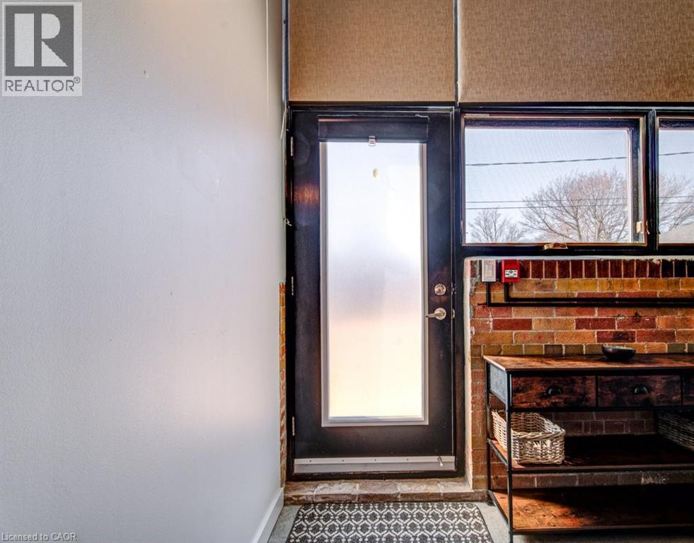 Entrance to property - 85 Spruce Street Unit# 103, Cambridge, ON - Indoor With Fireplace