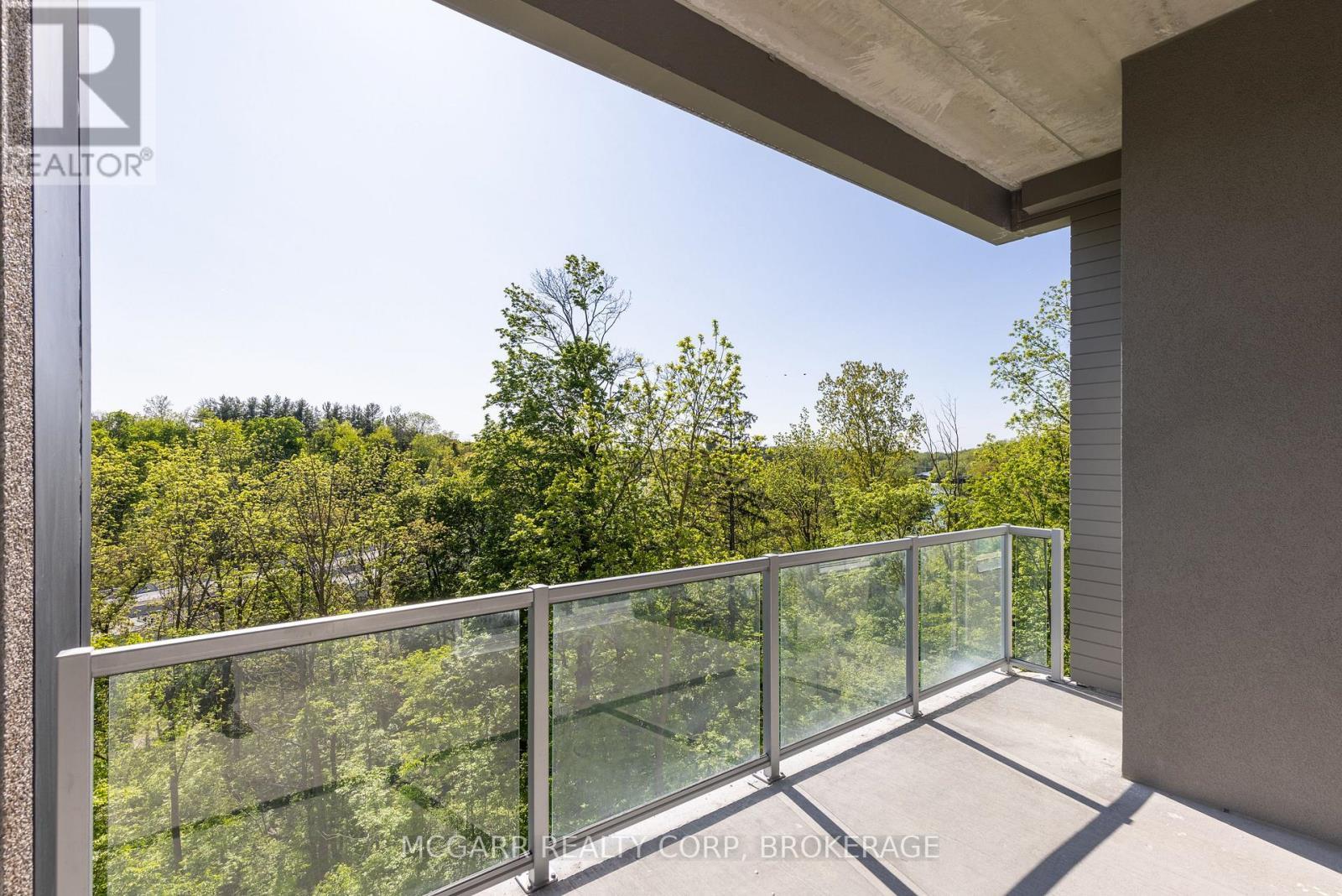 Large covered balcony - 403 - 77 Yates Street, St. Catharines (Downtown), ON - Outdoor With Balcony With Exterior