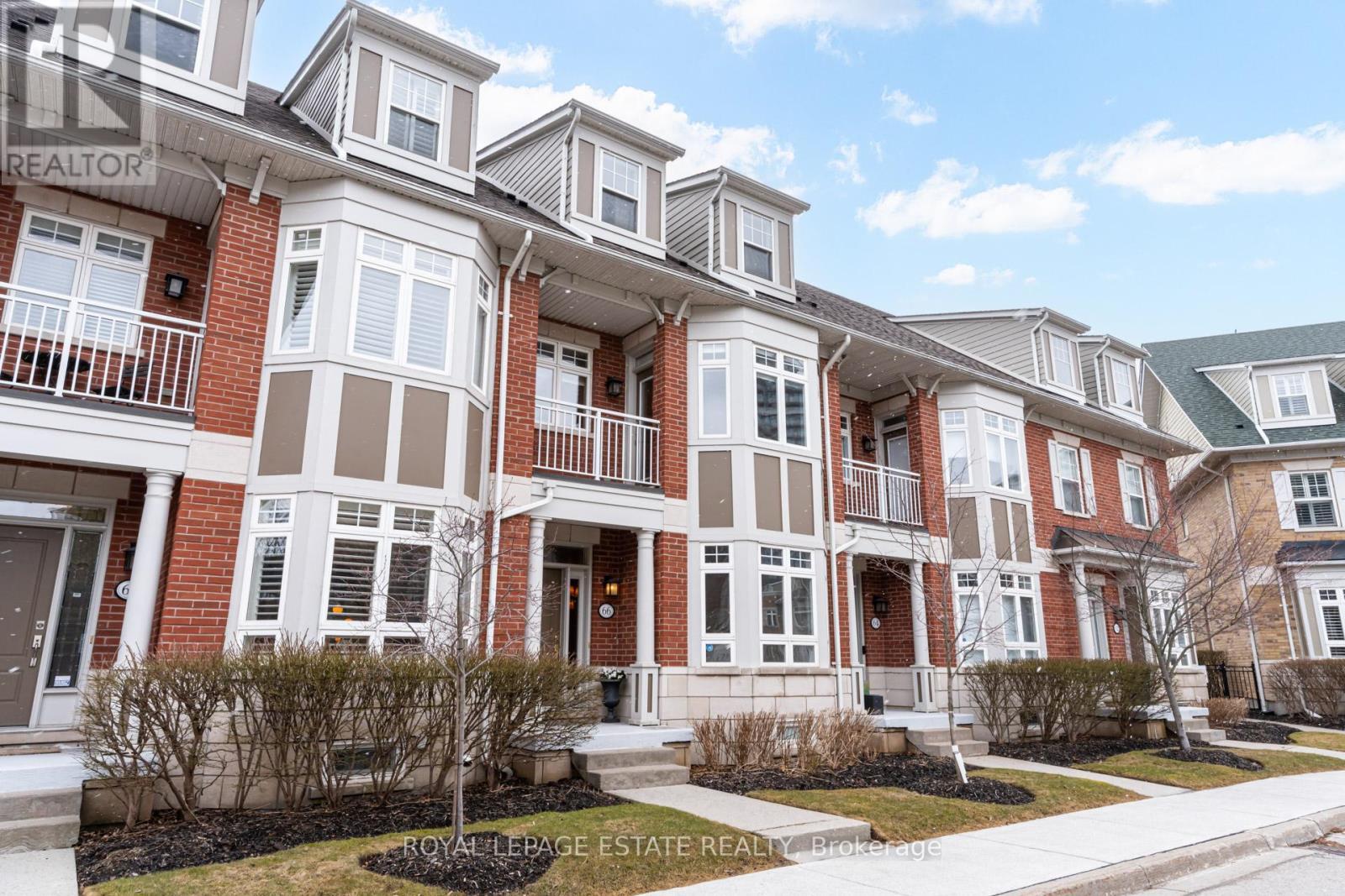 66 Compass Way - 66 Compass Way, Mississauga, ON - Outdoor With Balcony With Facade