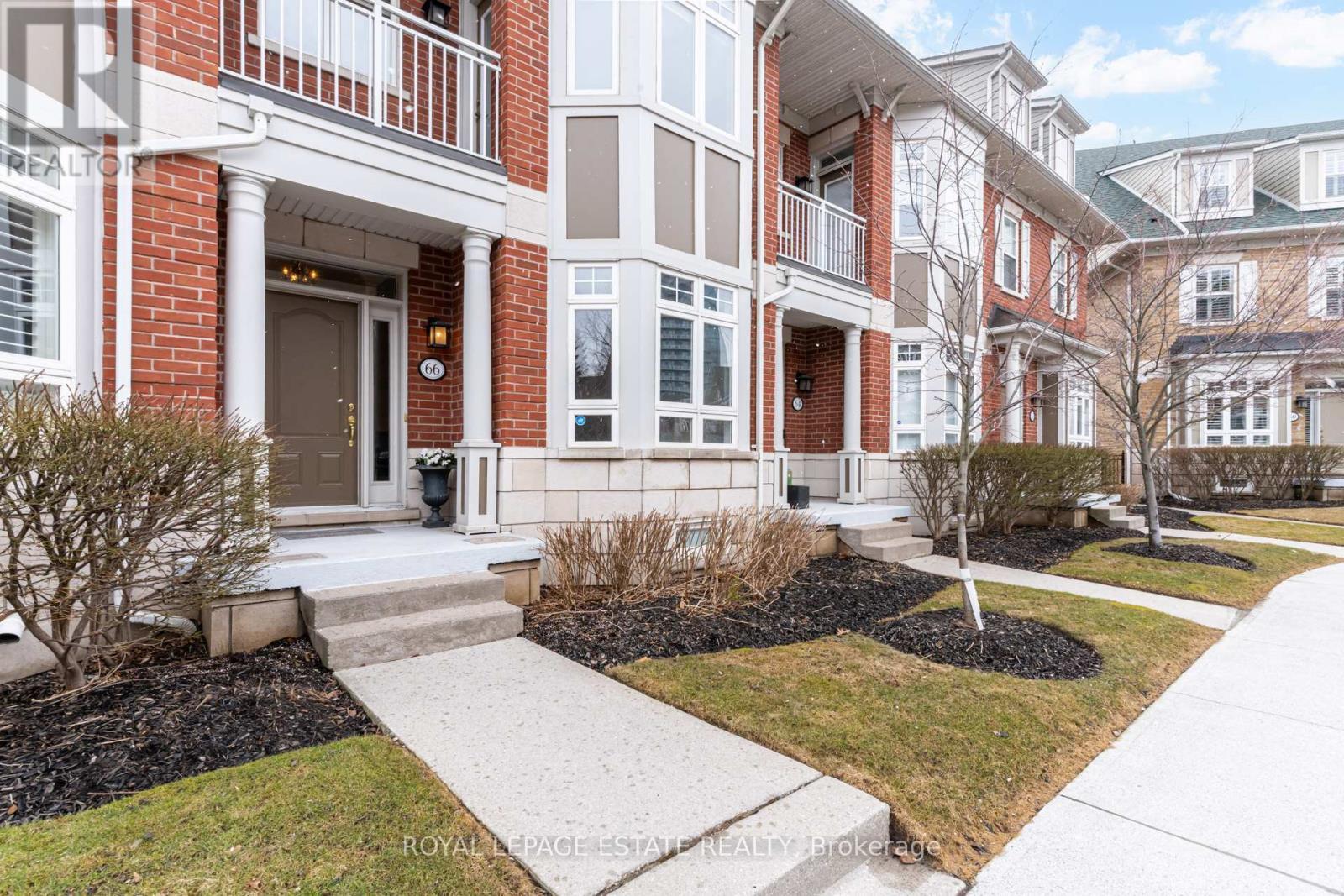 66 Compass Way - 66 Compass Way, Mississauga, ON - Outdoor With Balcony With Facade