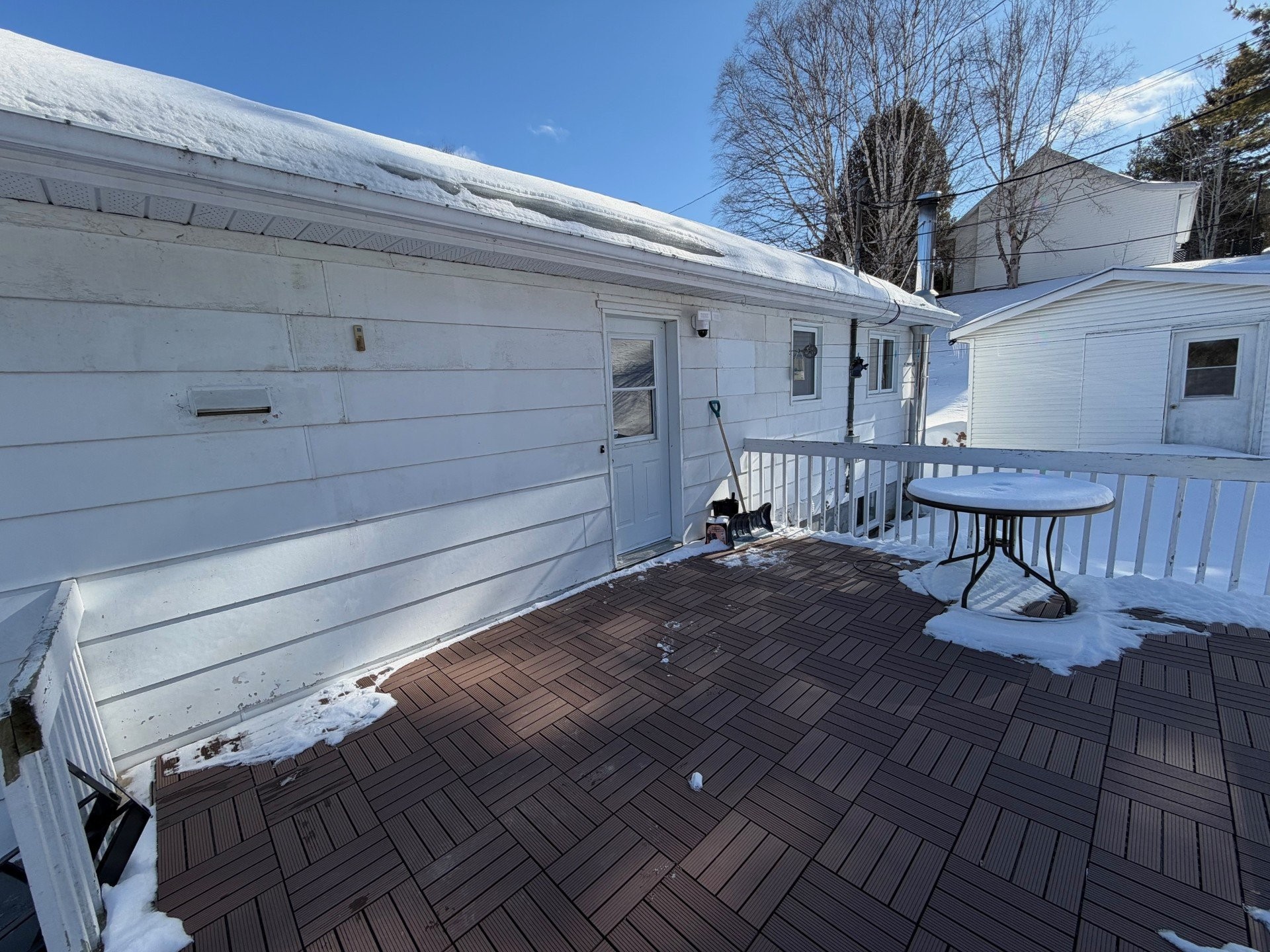Patio - 6 Rue De La Source, Matapédia, QC - Outdoor With Exterior
