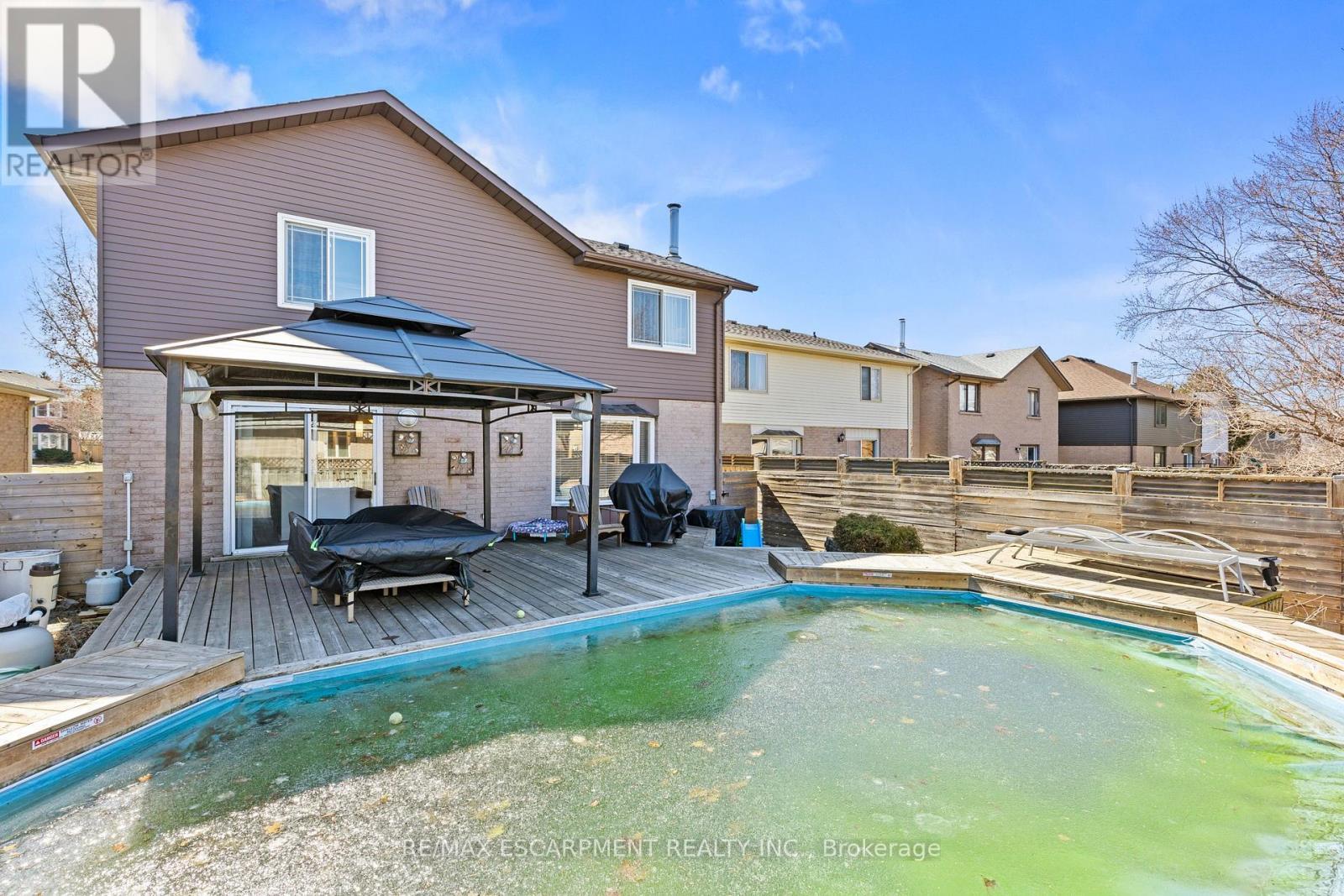 23 Ricardo Court, Hamilton, ON - Outdoor With In Ground Pool With Deck Patio Veranda