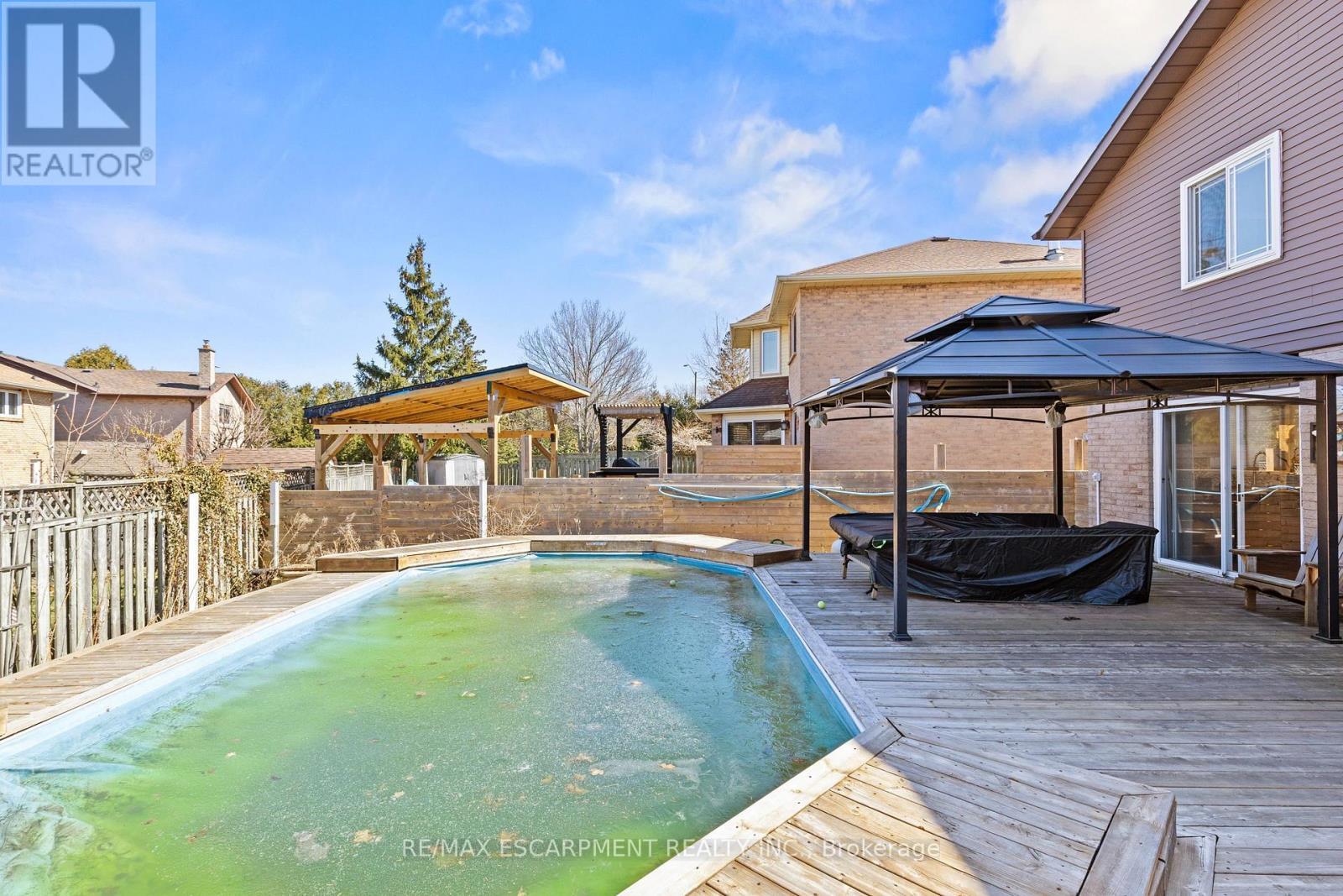 23 Ricardo Court, Hamilton, ON - Outdoor With In Ground Pool With Deck Patio Veranda