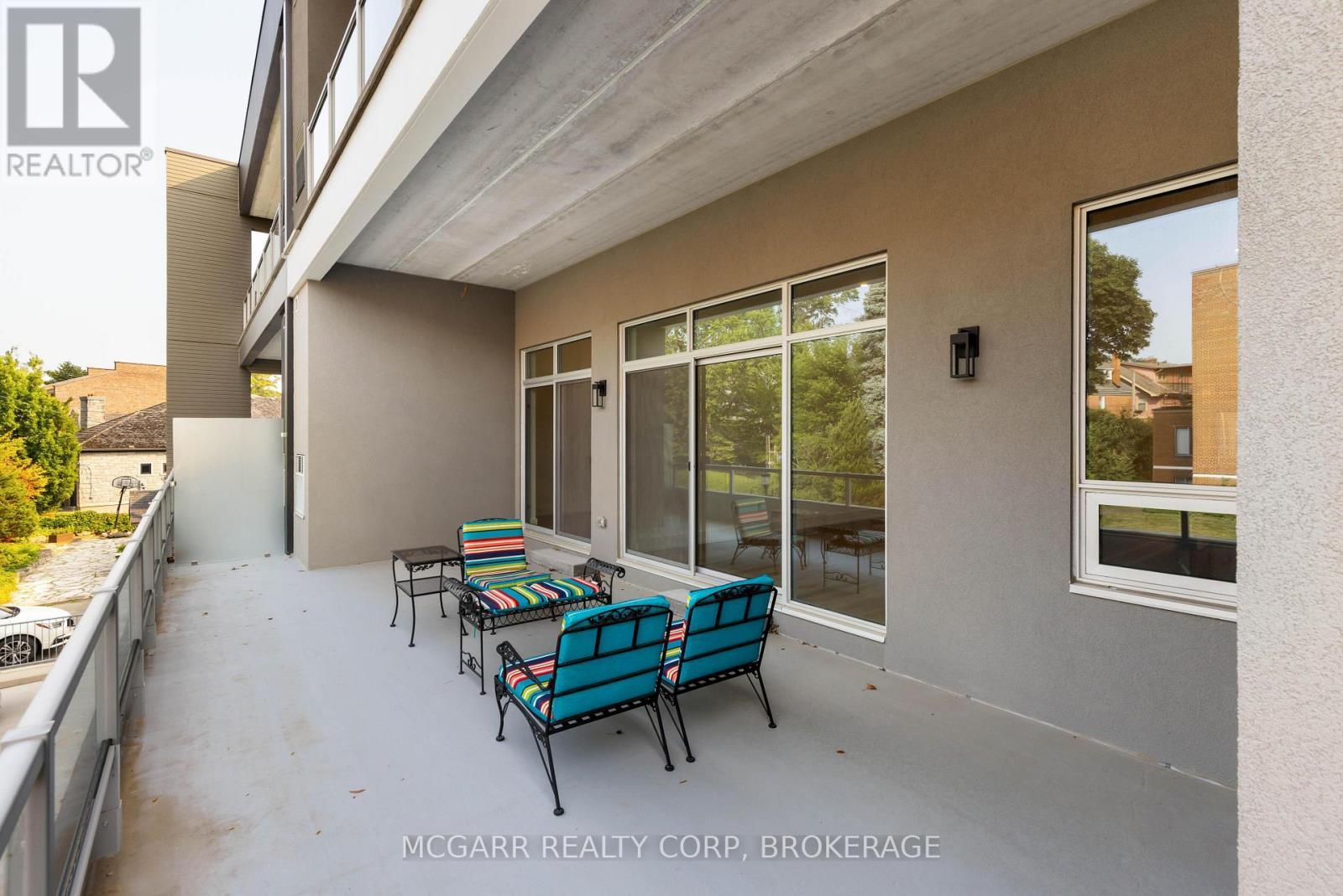 Large terrace off living and primary - 507 - 77 Yates Street, St. Catharines (Downtown), ON - Outdoor With Exterior
