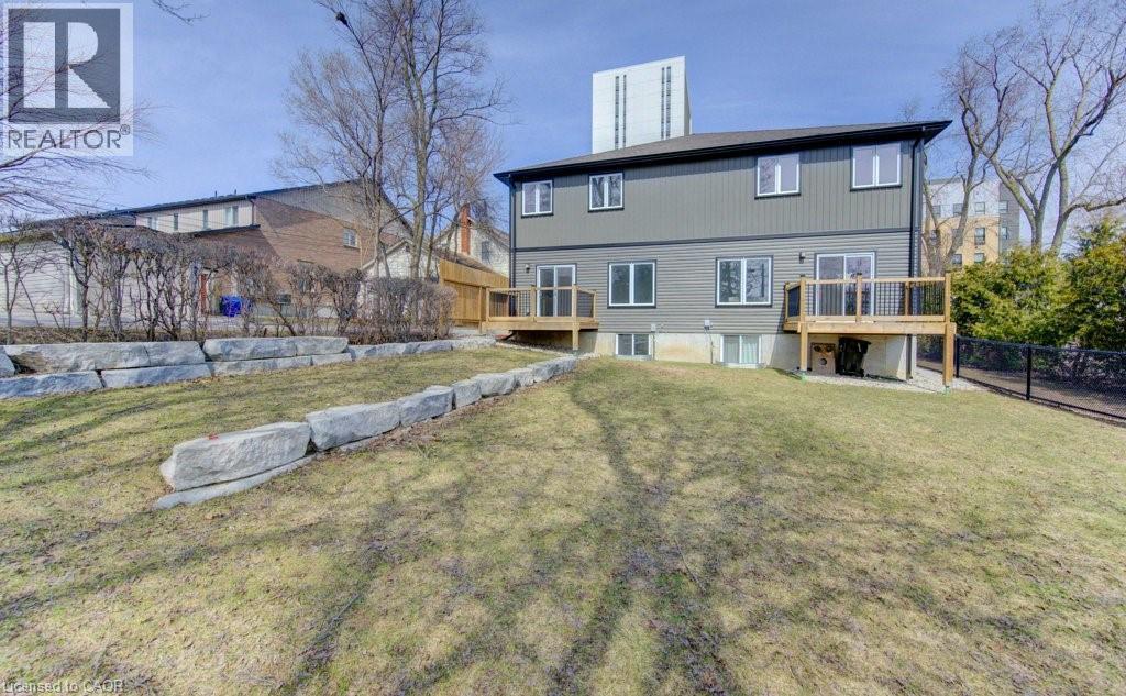 Rear view of property featuring a deck - 113 Walter Street, Kitchener, ON - Outdoor
