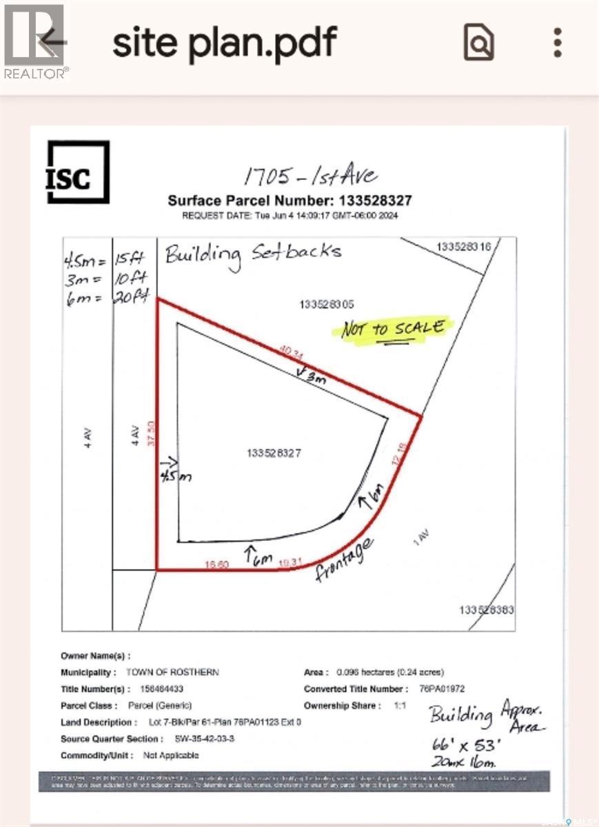 1705 1St Avenue, Rosthern, SK