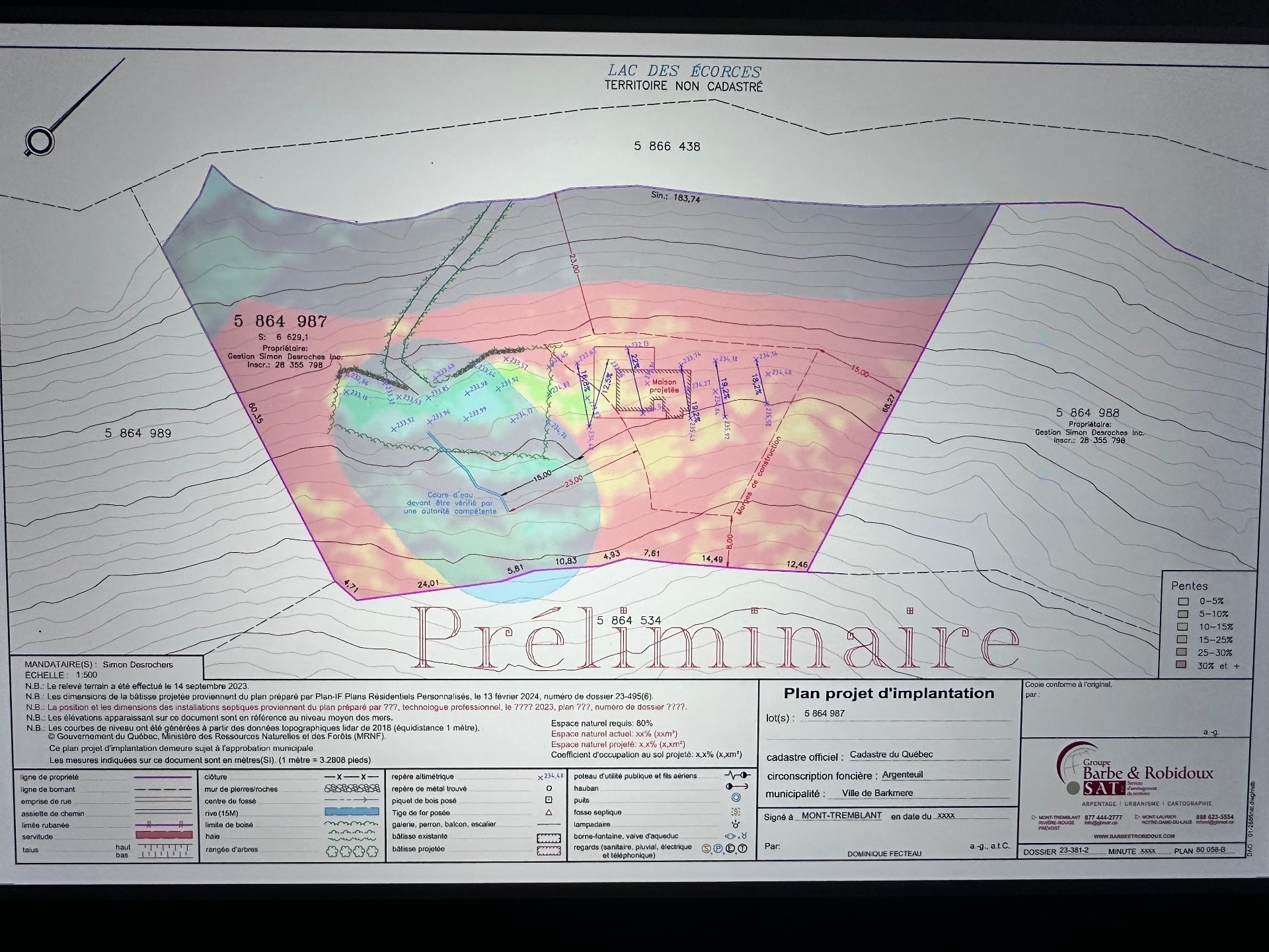 Plan (croquis) - Lac-Des-Écorces, Barkmere, QC