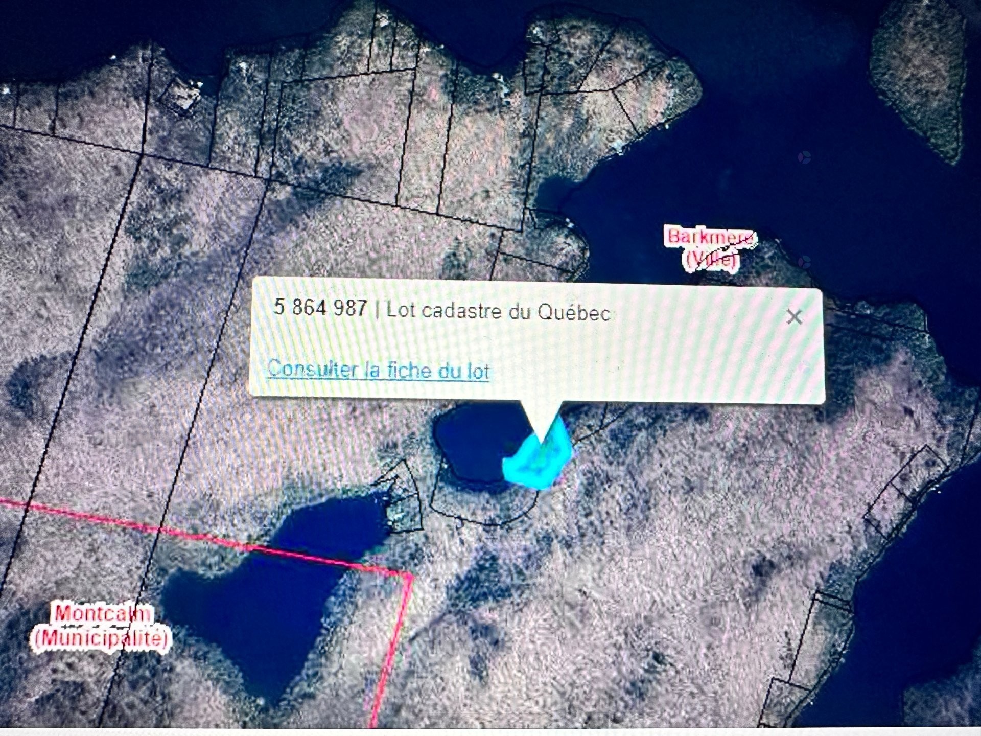 Vue d'ensemble - Lac-Des-Écorces, Barkmere, QC