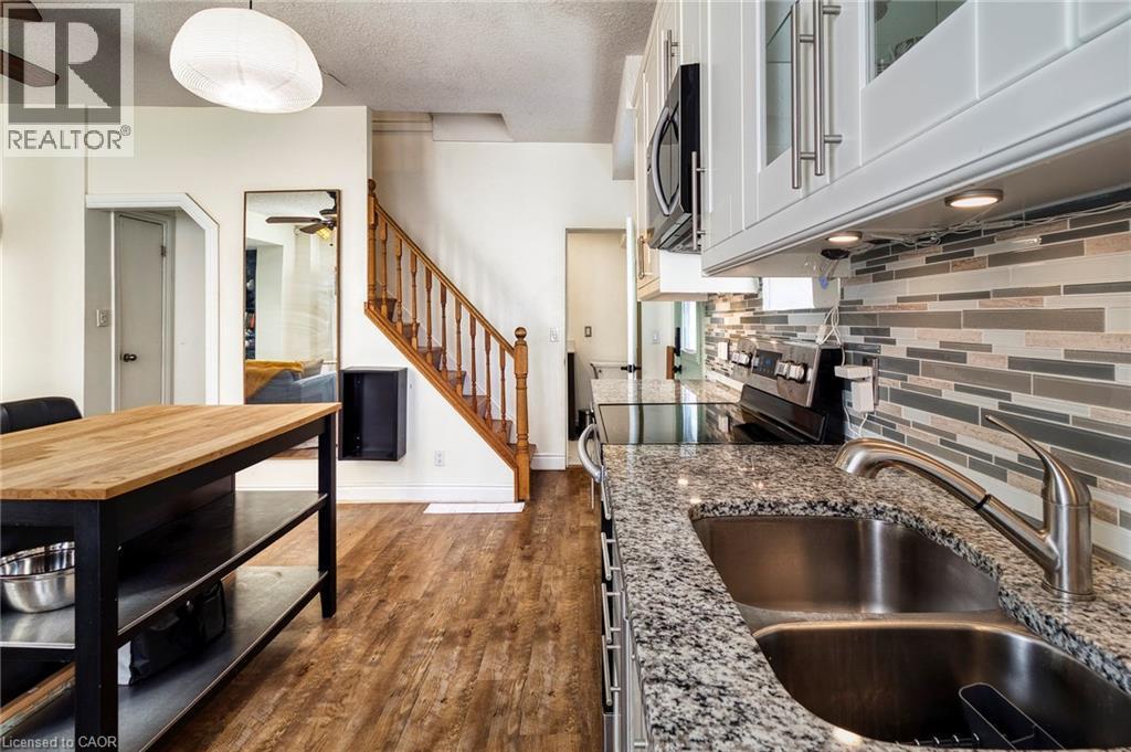 29 Andrew Street, Kitchener, ON - Indoor Photo Showing Kitchen With Double Sink