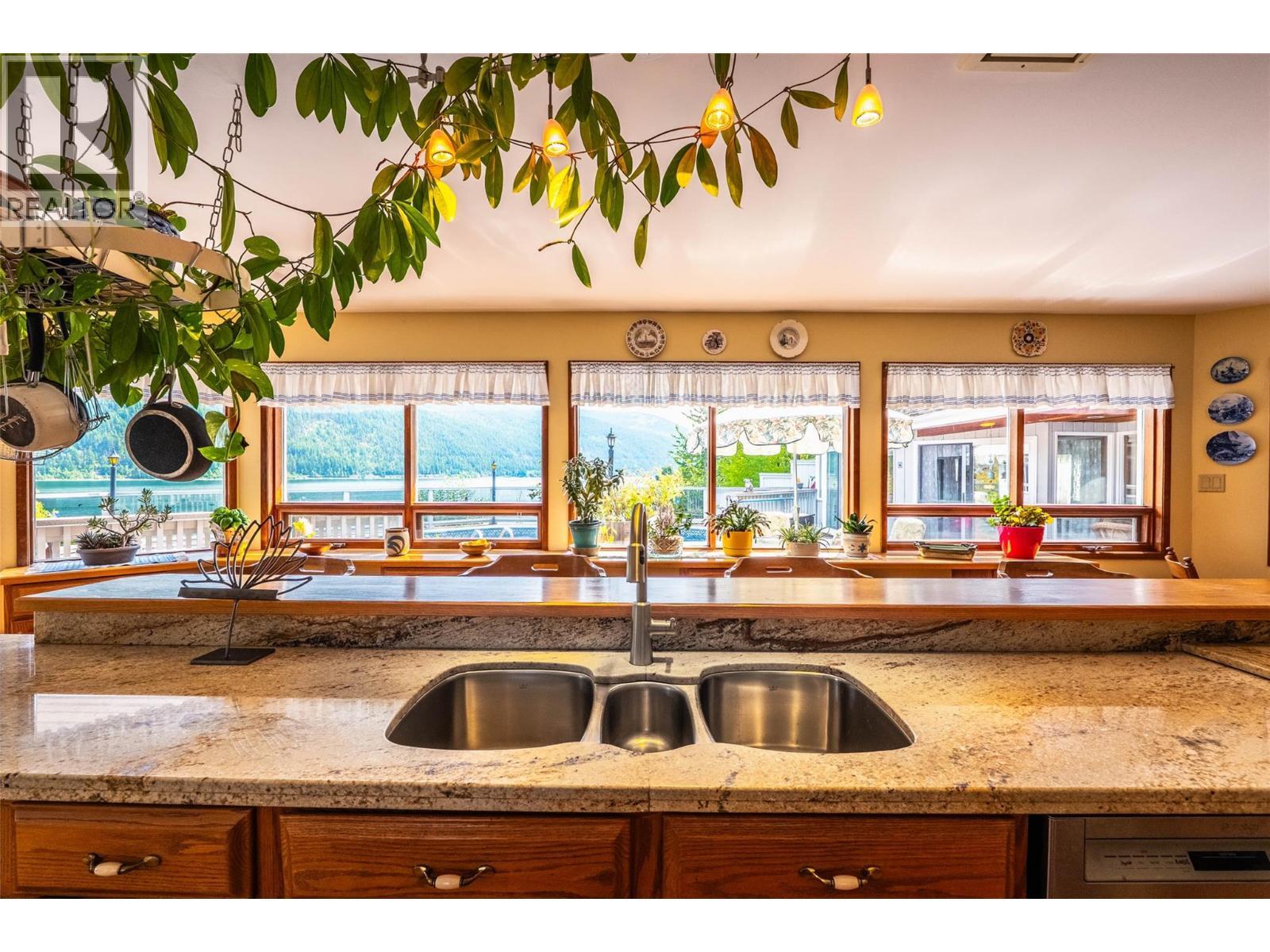 1896 3A Highway, Nelson, BC - Indoor Photo Showing Kitchen With Double Sink