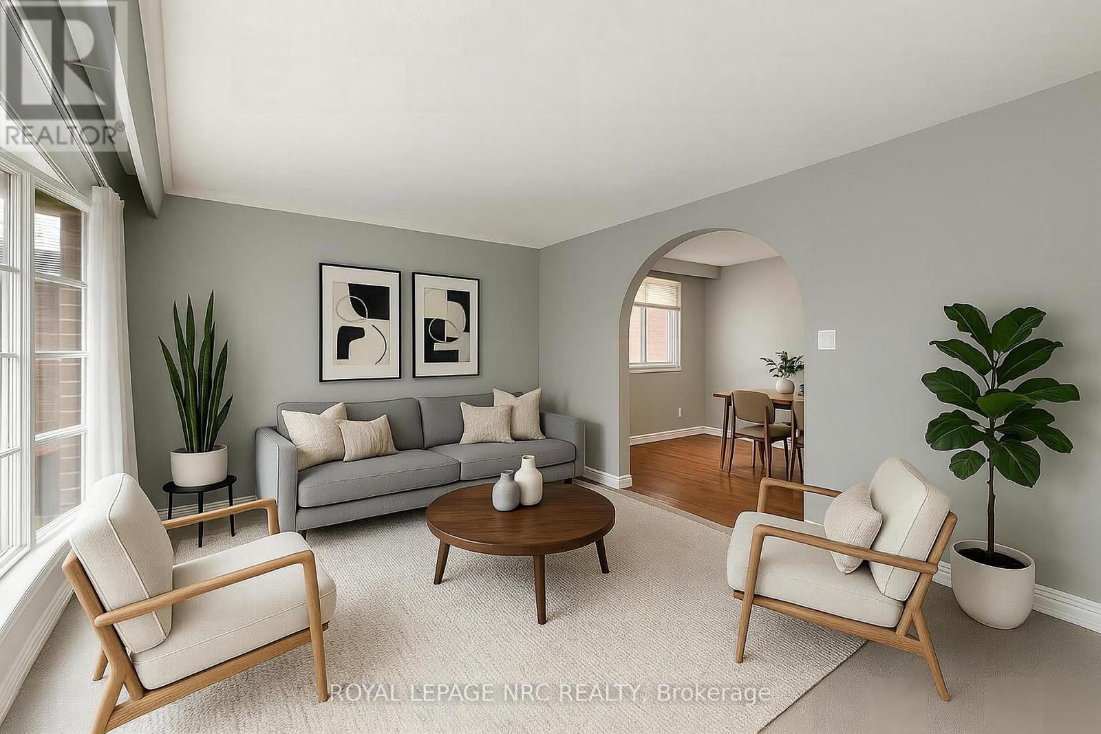 Virtually staged - 64 Adel Drive, St. Catharines (Carlton/Bunting), ON - Indoor Photo Showing Living Room