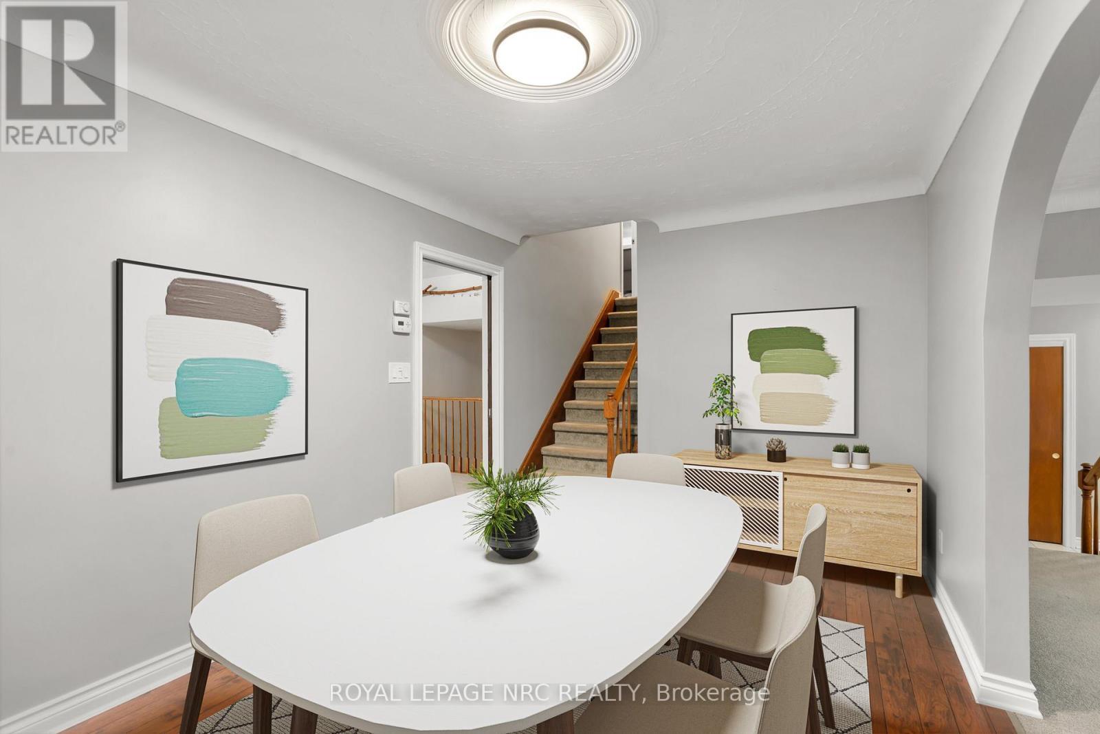 Virtually staged - 64 Adel Drive, St. Catharines (Carlton/Bunting), ON - Indoor Photo Showing Dining Room