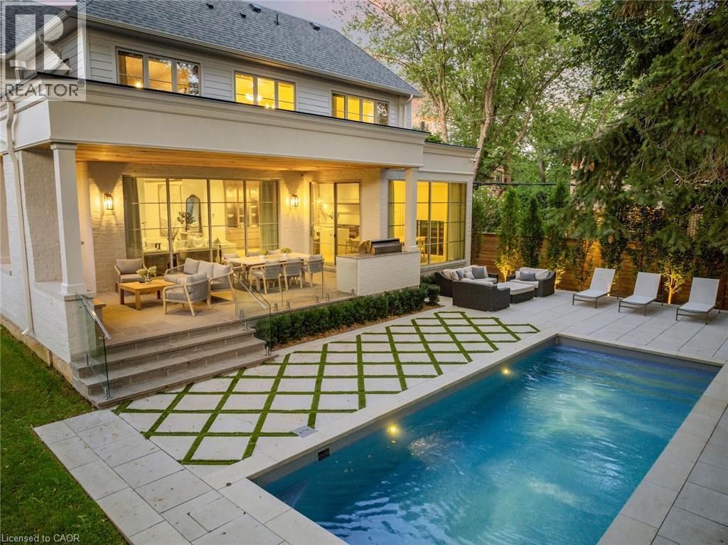 304 Pomona Avenue, Burlington, ON - Outdoor With In Ground Pool With Deck Patio Veranda