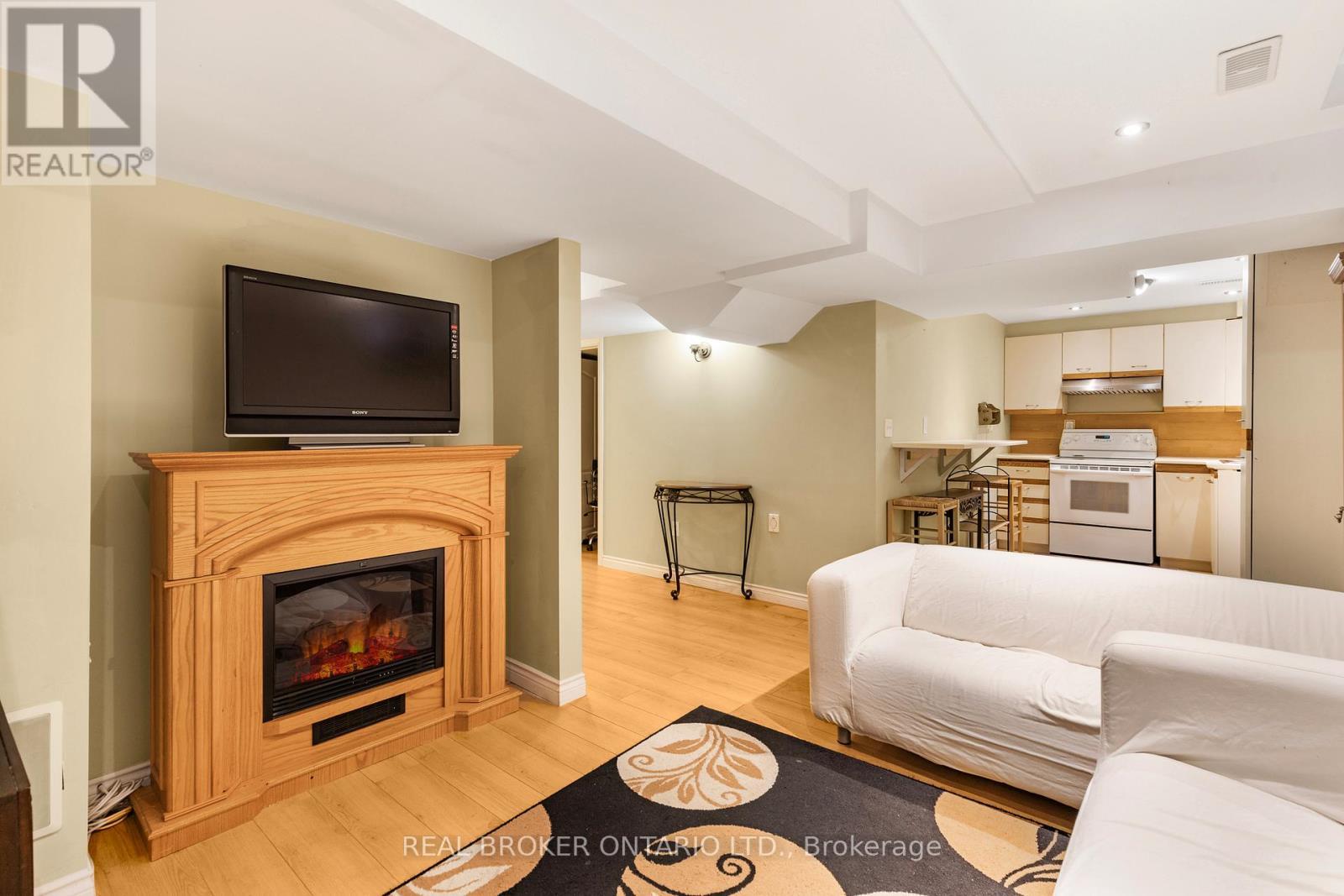 56 Lockheed Crescent, Brampton, ON - Indoor Photo Showing Living Room With Fireplace