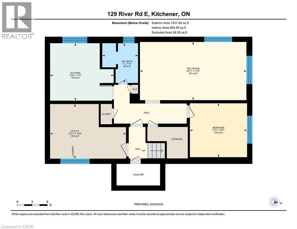 Basement unit 1 - 129 River Road E, Kitchener, ON - Other