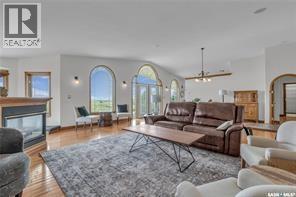 Atcheynum Acreage, Battle River Rm No. 438, SK - Indoor Photo Showing Living Room With Fireplace