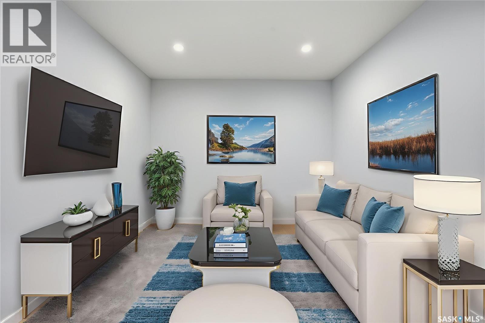 3005 Green Turtle Road, Regina, SK - Indoor Photo Showing Living Room