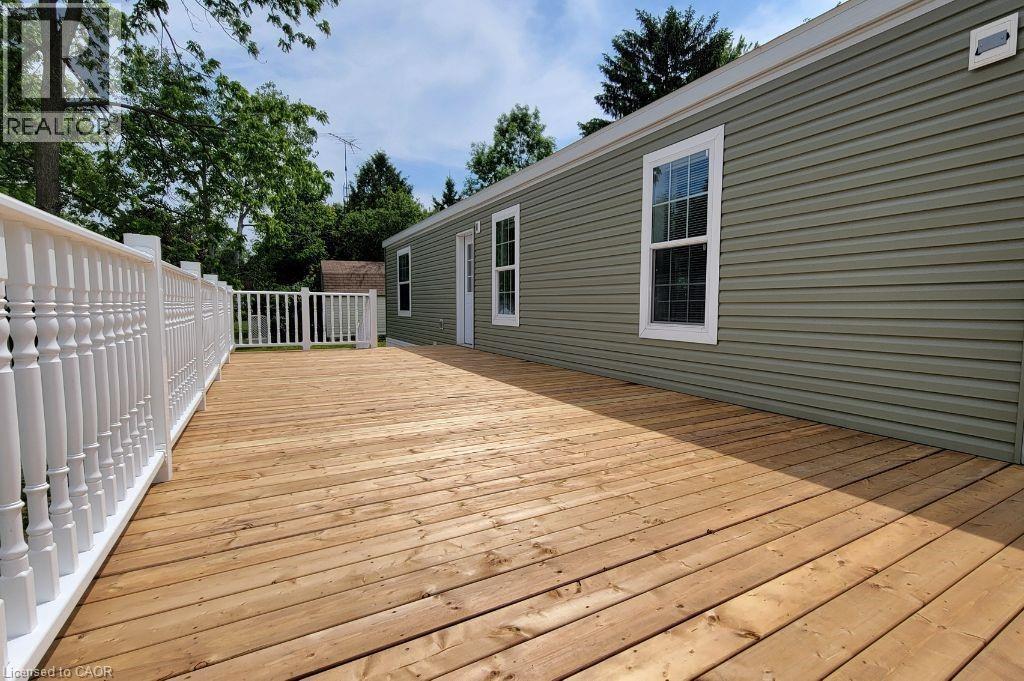 View of wooden terrace - 77 Park Lane, Flamborough, ON - Outdoor With Deck Patio Veranda With Exterior
