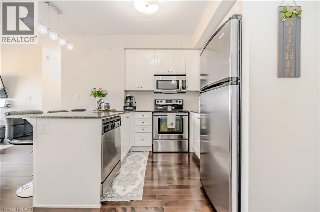 170 Water Street N Unit# 807, Cambridge, ON - Indoor Photo Showing Kitchen With Upgraded Kitchen