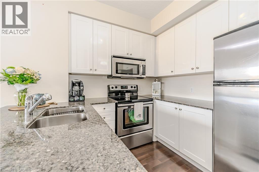170 Water Street N Unit# 807, Cambridge, ON - Indoor Photo Showing Kitchen With Double Sink