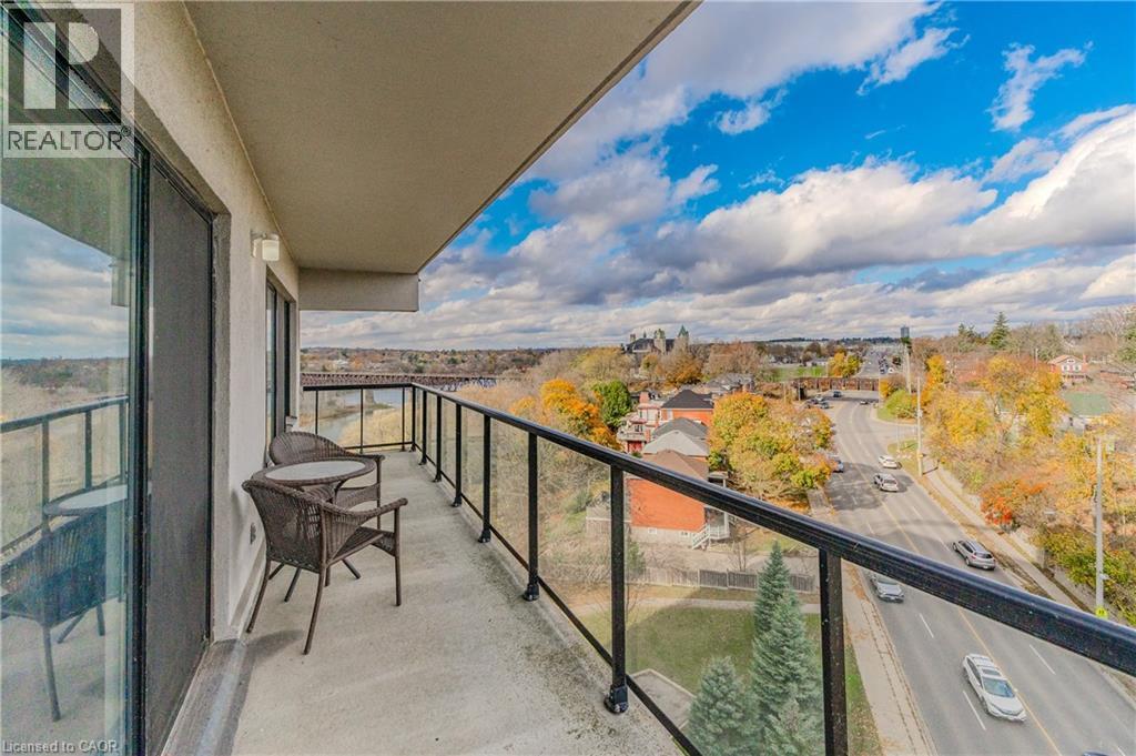 170 Water Street N Unit# 807, Cambridge, ON - Outdoor With Balcony With View
