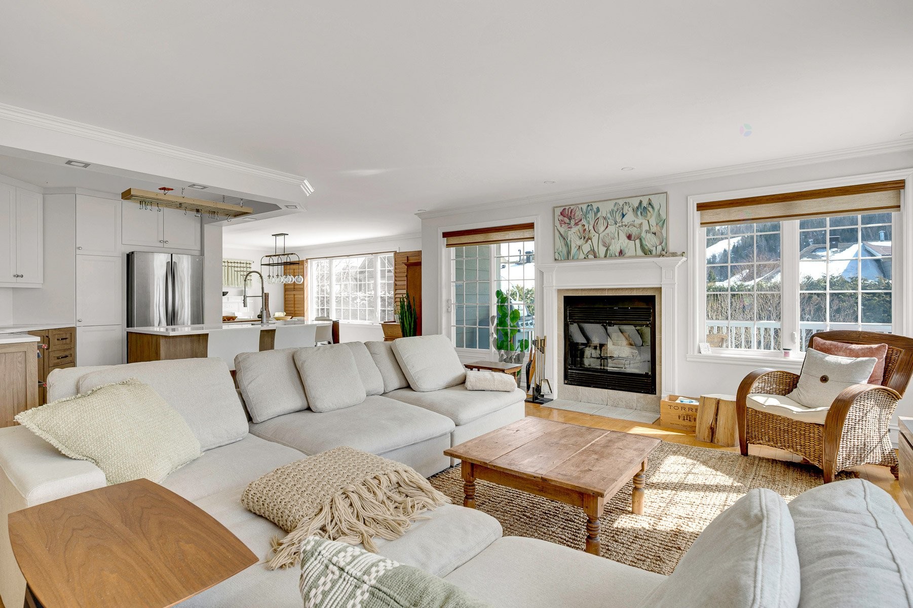 Salon - 167 Ch. Louis-Dufour, Saint-Sauveur, QC - Indoor Photo Showing Living Room