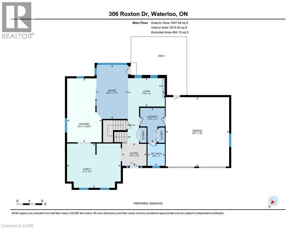 View of home floor plan - 306 Roxton Drive, Waterloo, ON - Other