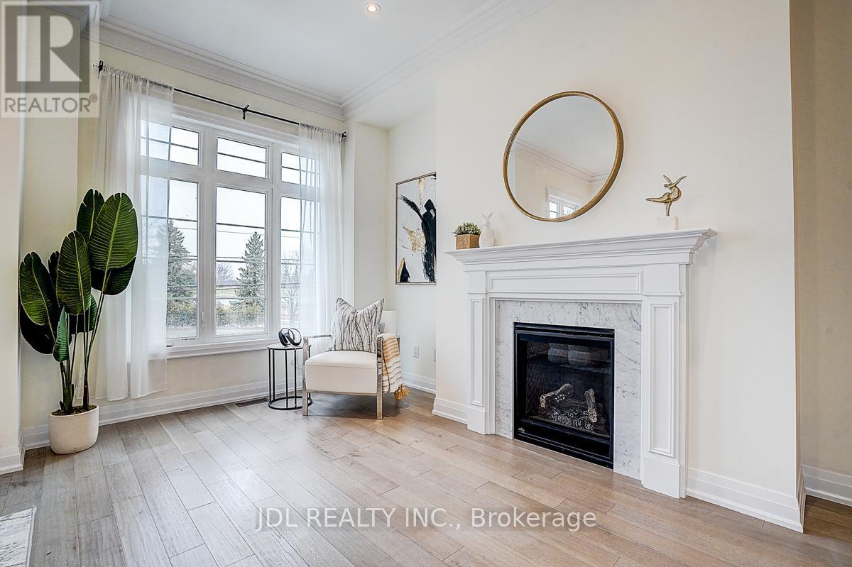 4199 Major Mackenzie Drive E, Markham, ON - Indoor Photo Showing Living Room With Fireplace