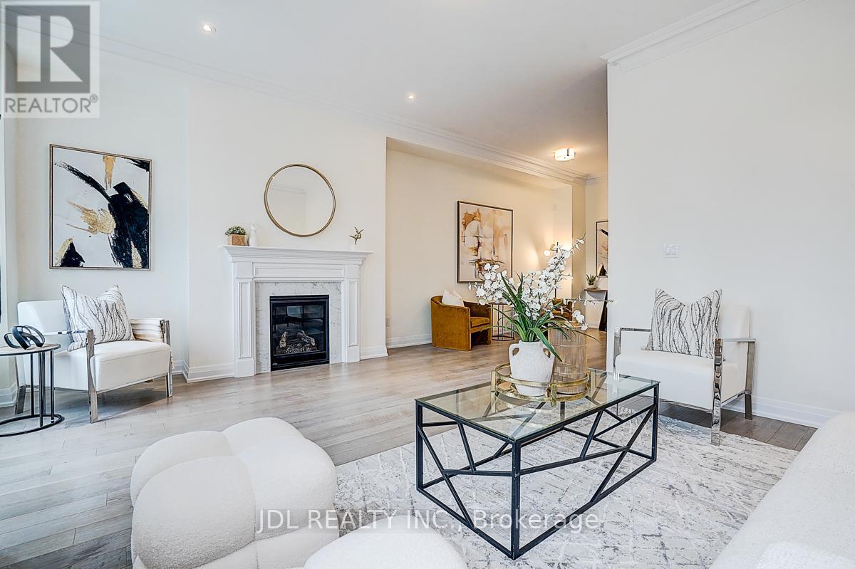 4199 Major Mackenzie Drive E, Markham, ON - Indoor Photo Showing Living Room With Fireplace
