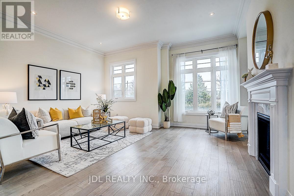 4199 Major Mackenzie Drive E, Markham, ON - Indoor Photo Showing Living Room With Fireplace