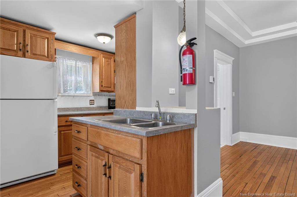 110 Cornhill, Moncton, NB - Indoor Photo Showing Kitchen With Double Sink
