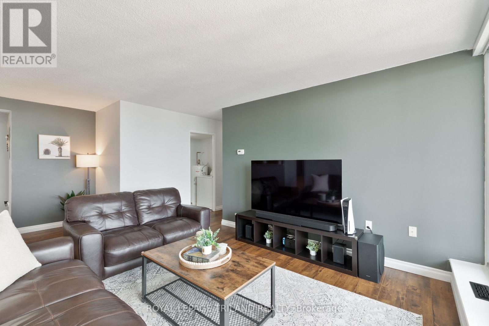 2703 - 323 Colborne Street, London East (East K), ON - Indoor Photo Showing Living Room