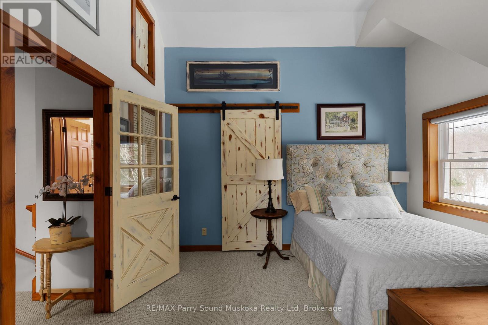 Second floor bdr #2 w/ closet. - 6 West Point Drive, Mckellar, ON - Indoor Photo Showing Bedroom