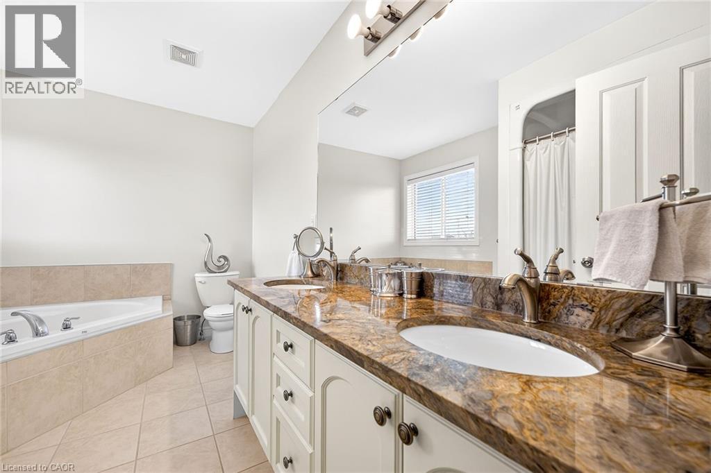Ensuite Bathroom featuring double vanity. - 182 Irwin Avenue, Hamilton, ON - Indoor Photo Showing Bathroom