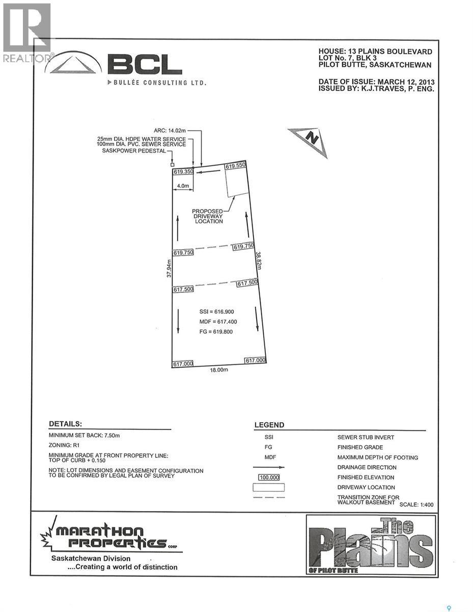 13 Plains Boulevard, Pilot Butte, SK