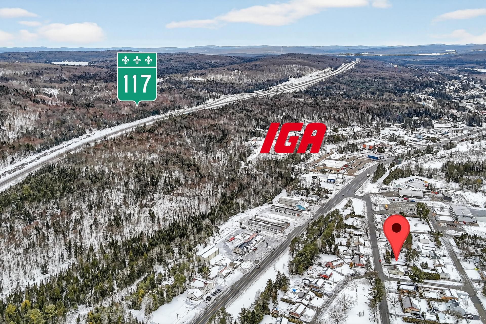 Aerial View - 1696 Ch. Du Rapide, Rivière-Rouge, QC - Outdoor With View