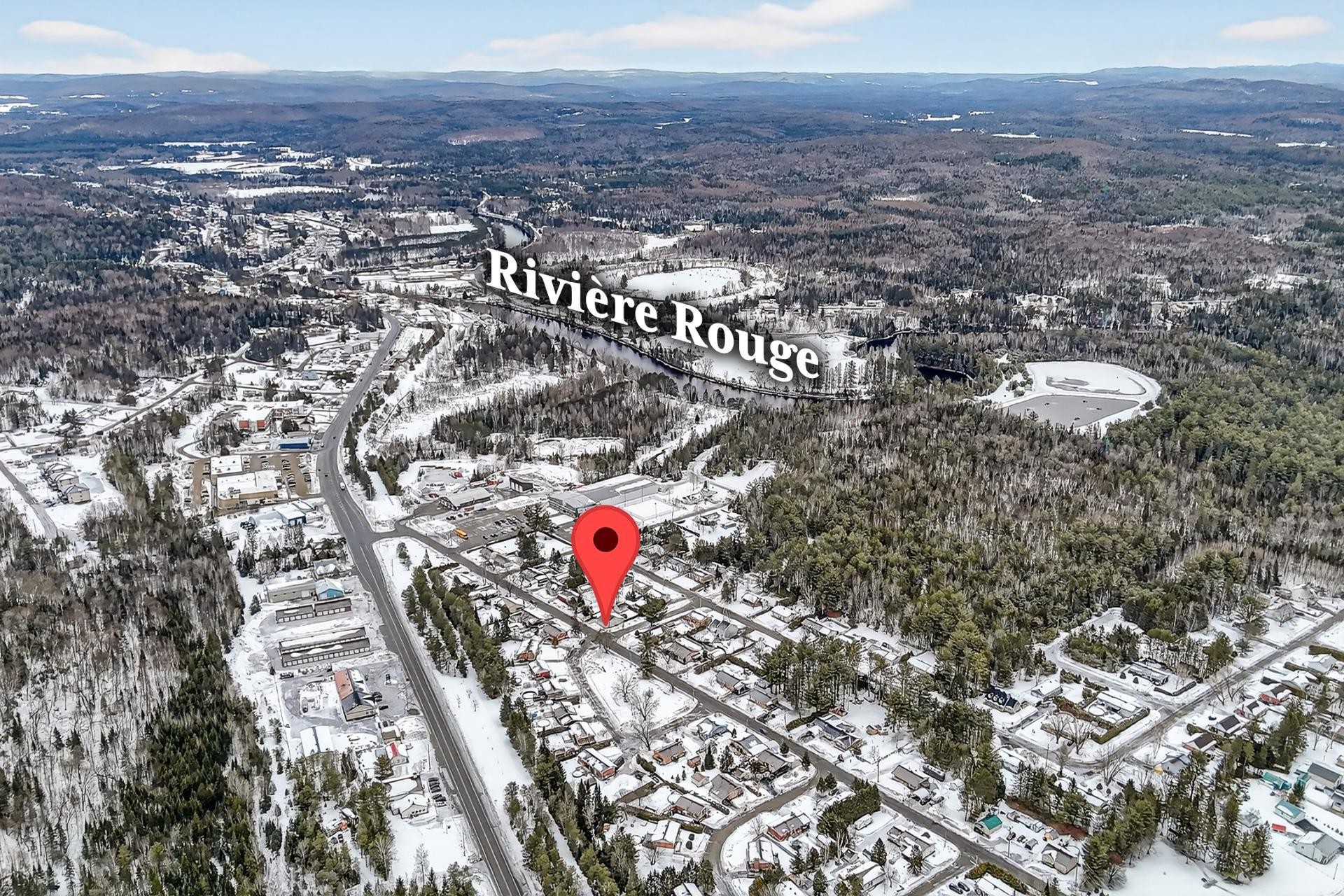 Aerial View - 1696 Ch. Du Rapide, Rivière-Rouge, QC - Outdoor With View