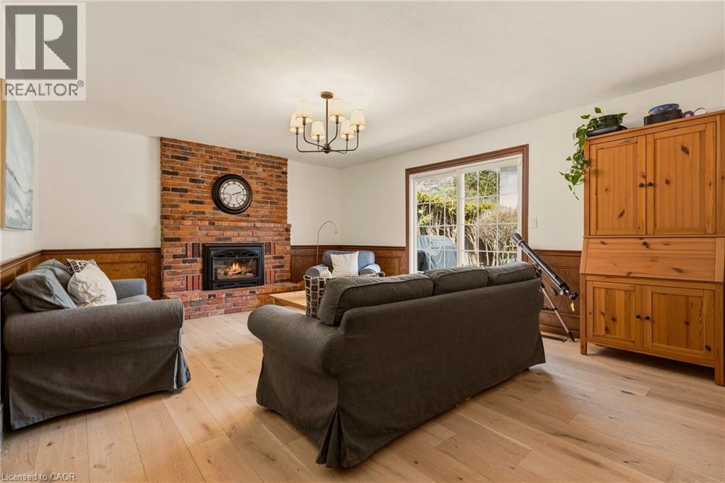 3 Postans Path, Ancaster, ON - Indoor Photo Showing Living Room With Fireplace