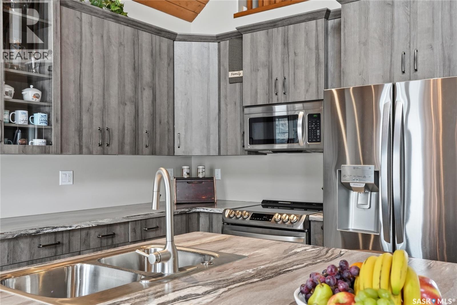 34 Grace Lane, Diefenbaker Lake, SK - Indoor Photo Showing Kitchen With Stainless Steel Kitchen With Double Sink