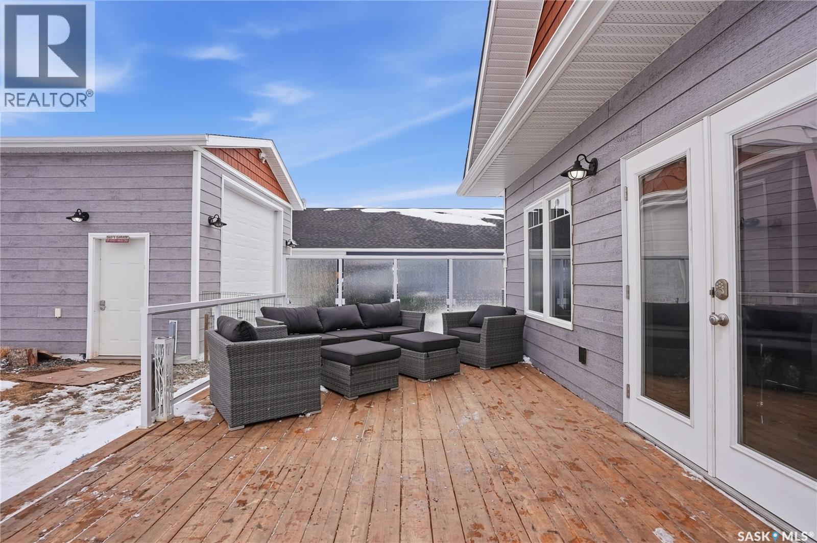 34 Grace Lane, Diefenbaker Lake, SK - Outdoor With Deck Patio Veranda With Exterior
