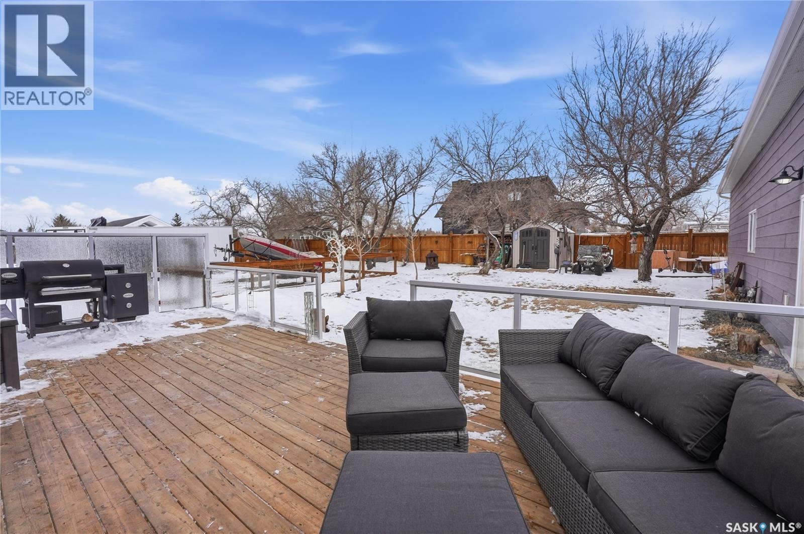 34 Grace Lane, Diefenbaker Lake, SK - Outdoor With Deck Patio Veranda