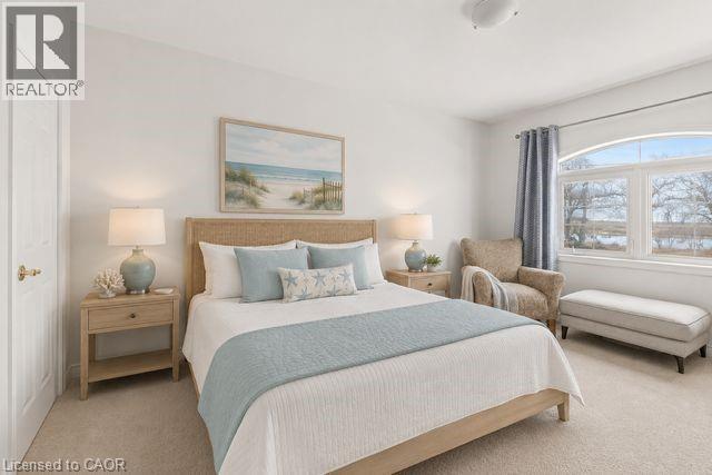 Virtually Staged - 1069 Beach Boulevard, Hamilton, ON - Indoor Photo Showing Bedroom