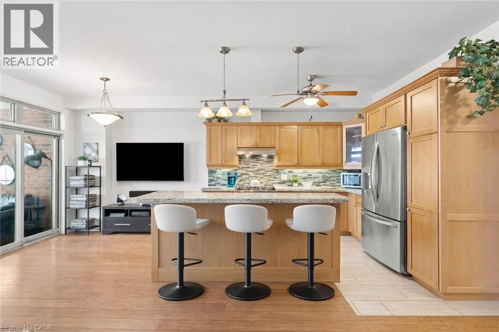virtually staged - 1069 Beach Boulevard, Hamilton, ON - Indoor Photo Showing Kitchen With Stainless Steel Kitchen With Upgraded Kitchen