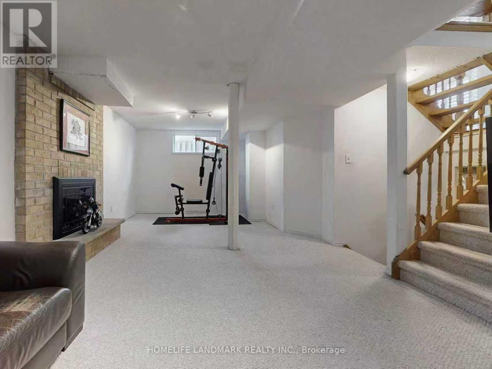 837 Apple Gate Court, Mississauga, ON - Indoor Photo Showing Other Room With Fireplace